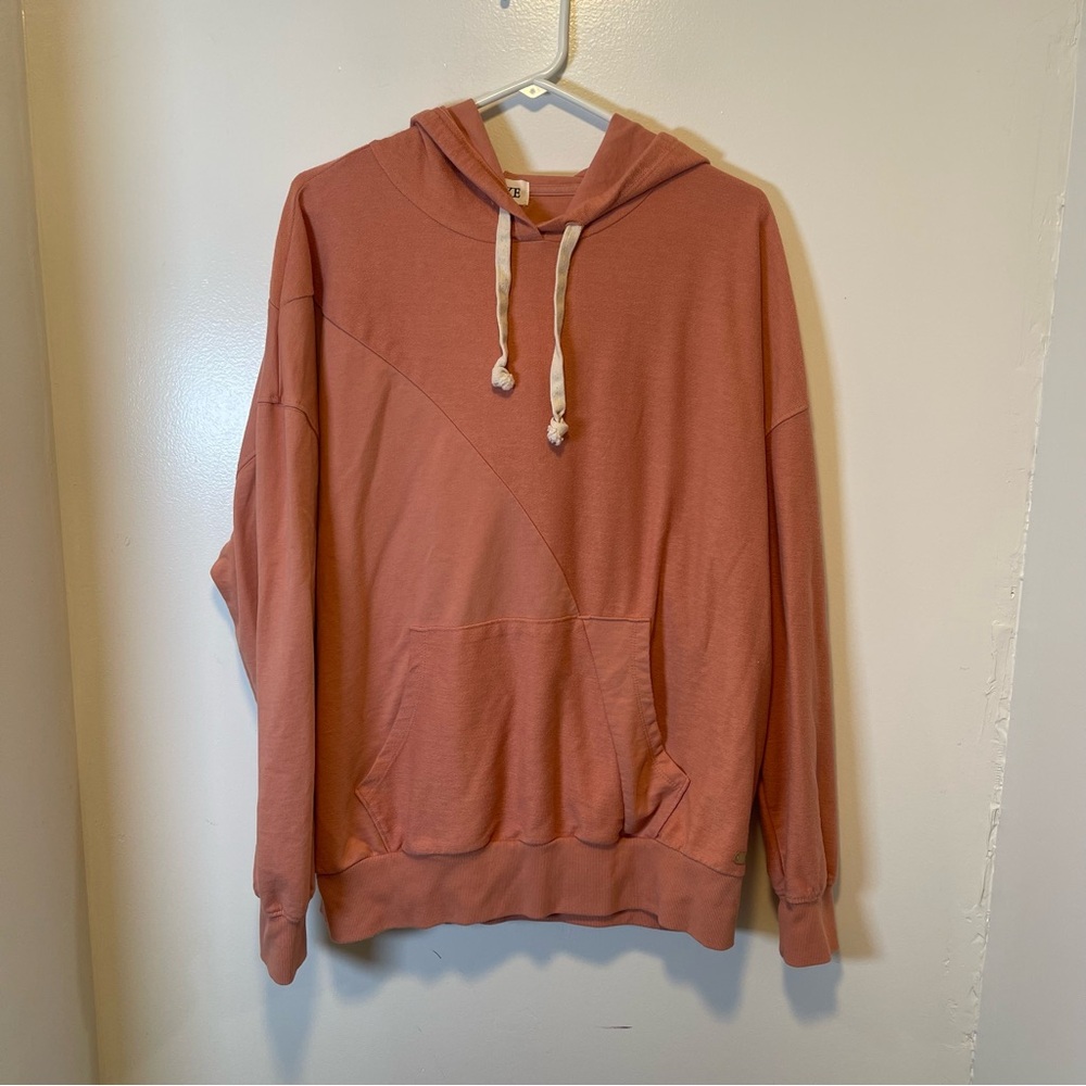 BKE coral sweatshirt hoodie women's size large